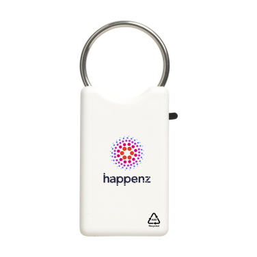 Logo trade promotional giveaways picture of: Safe GRS Recycled Key Ring