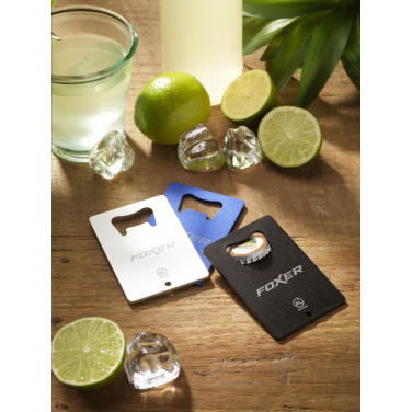 Logo trade promotional gifts image of: Carta Opener Recycled Alu bottle opener