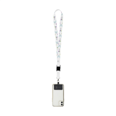 Logo trade promotional product photo of: Lanyard Sublimatie Buckle RPET 2 cm with Patch keycord