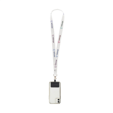 Logotrade promotional items photo of: Lanyard Sublimation RPET 2 cm with Patch keycord