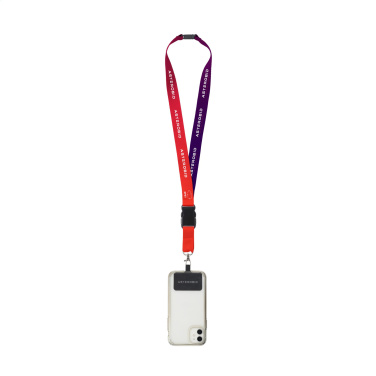 Logo trade promotional items picture of: Lanyard Promo Complete Sublimatie RPET 2 cm with Patch