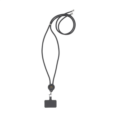 Logo trade promotional giveaways image of: Lace Lanyard GRS RPET 5 mm keycord