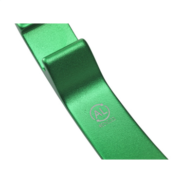 Logotrade promotional gift picture of: Alu Opener GRS Recycled keyring
