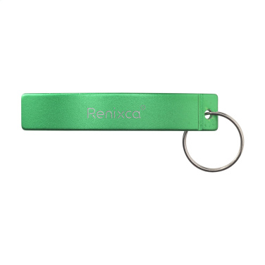 Logotrade promotional giveaway picture of: Alu Opener GRS Recycled keyring
