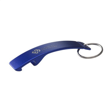 Logo trade promotional items image of: Alu Opener GRS Recycled keyring