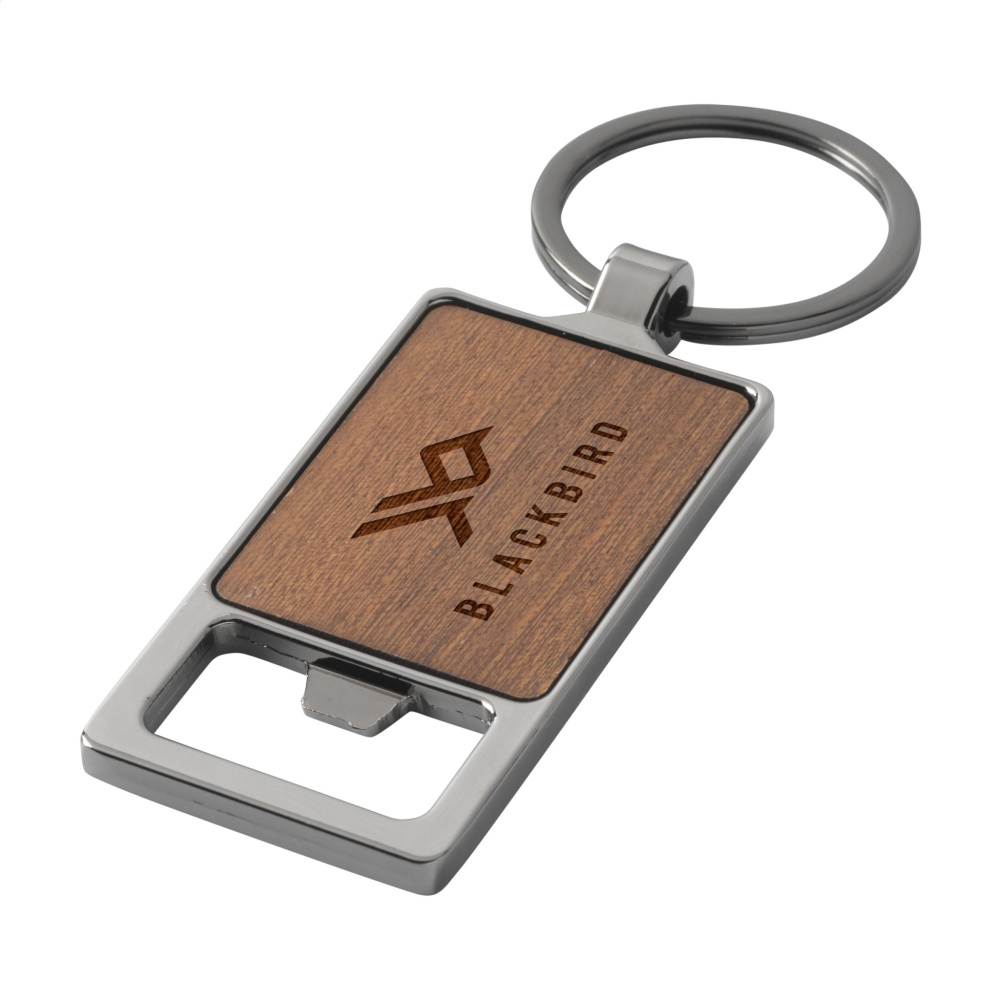 Logo trade promotional products image of: Sammy bottle opener / keyring