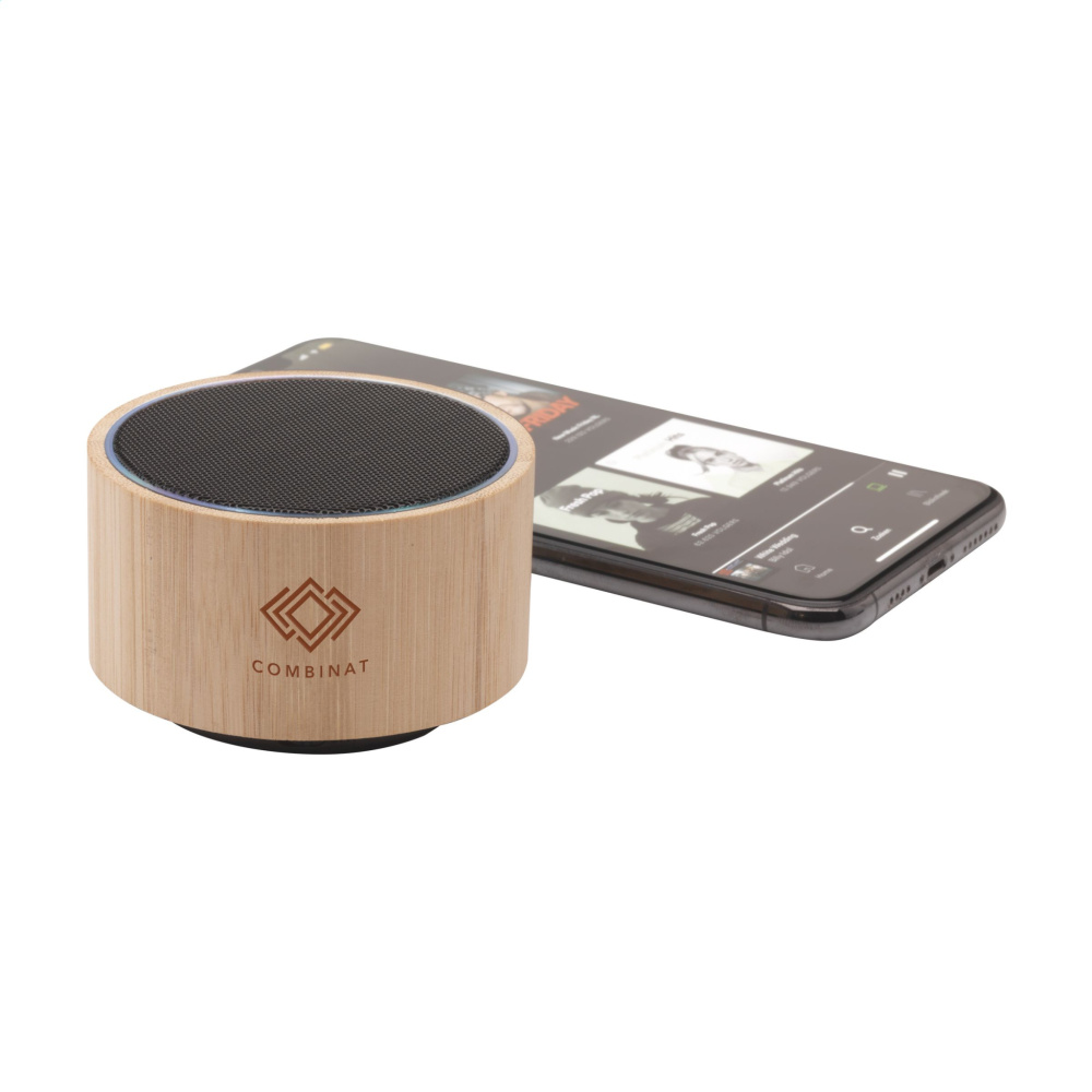 Logotrade promotional giveaway image of: Wave Bamboo Wireless Speaker