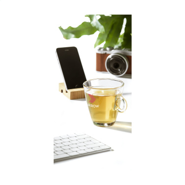 Logotrade promotional gift image of: Supporto Bamboo phone stand