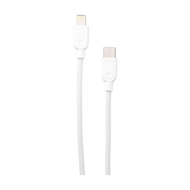 Logo trade promotional merchandise picture of: Charging Cable RCS Recycled ABS-TPE