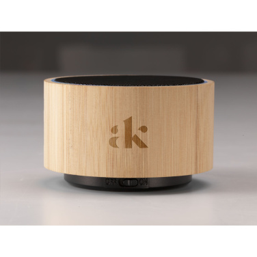 Logotrade promotional gift image of: Wave Bamboo Wireless Speaker