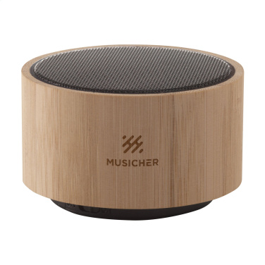Logo trade corporate gifts image of: Wave Bamboo Wireless Speaker