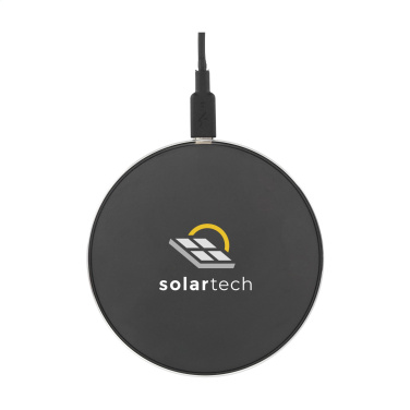Logo trade promotional merchandise image of: Tecco GRS Recycled Alu 15W Wireless Charger