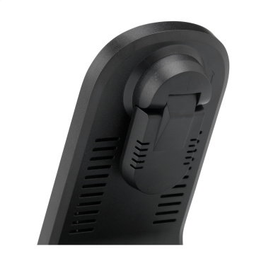 Logo trade promotional giveaways image of: Triple-Up RCS Recycled ABS Wireless Charger Stand