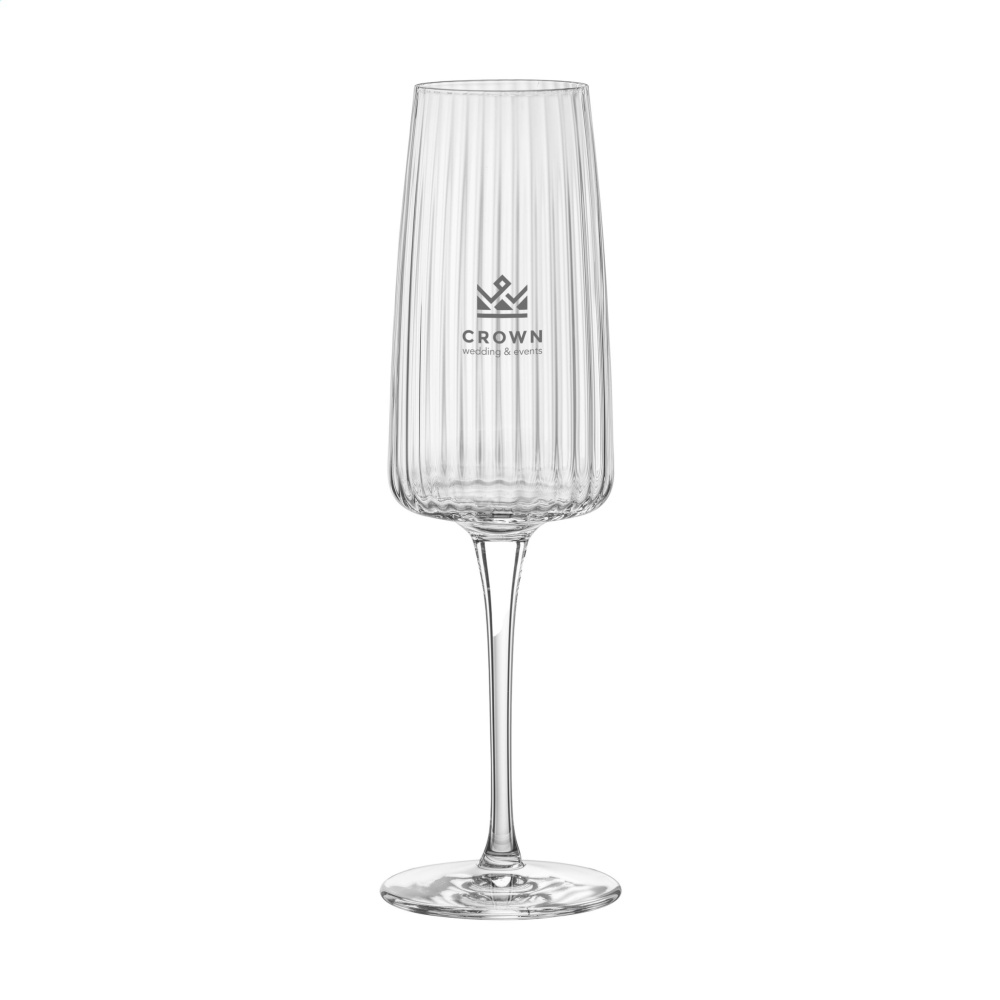 Logo trade corporate gift photo of: Ribbio Champagne glass 255 ml