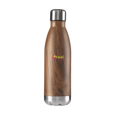Logo trade promotional items picture of: Topflask Wood 500 ml drinking bottle