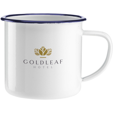 Logo trade promotional gift photo of: Retro Enamel Mug 350 ml
