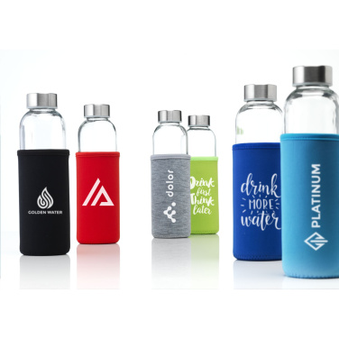 Logotrade business gifts photo of: Senga Glass 500 ml drinking bottle