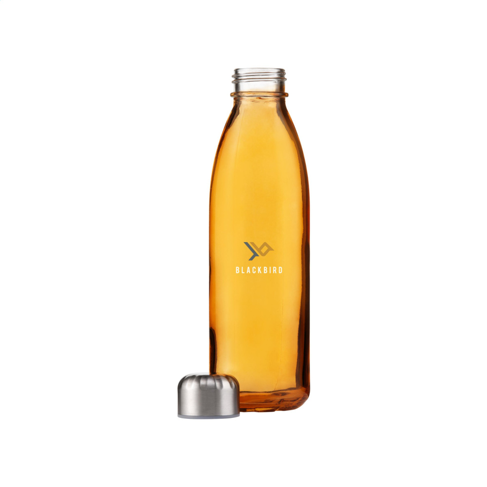 Logo trade promotional item photo of: Topflask Glass 650 ml drinking bottle