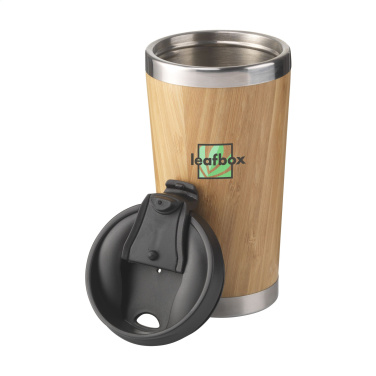 Logotrade corporate gift image of: Tokyo 450 ml bamboo thermo cup