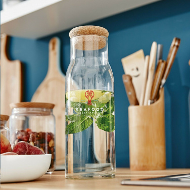 Logo trade advertising product photo of: Algarve Carafe 1 L with a cork cap