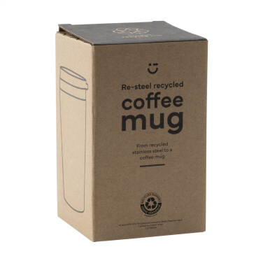 Logo trade advertising product photo of: Re-Steel RCS Recycled Coffee Mug 380 ml thermo cup