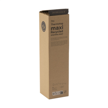 Logo trade promotional giveaway photo of: Thermotop Maxi RCS Recycled Steel 1,000 ml thermobottle