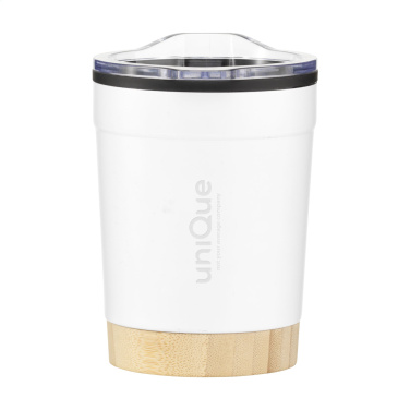 Logo trade corporate gifts picture of: Kobe Bamboo RCS Recycled Steel 350 ml coffee cup