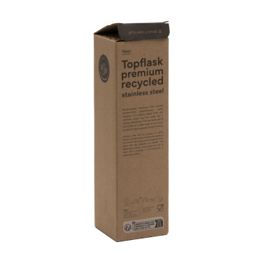 Logo trade promotional giveaways image of: Topflask Premium RCS Recycled Steel drinking bottle
