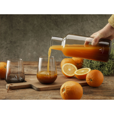 Logotrade corporate gift picture of: Smokey Water Glass 450 ml