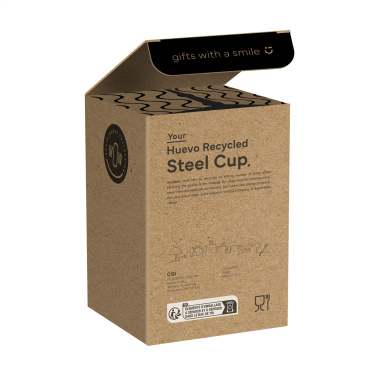 Logo trade promotional items image of: Huevo RCS Recycled Steel Cup 350 ml thermo cup