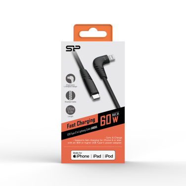 Logotrade promotional gift image of: DATA TRANSFER CABLE Boost Link Nylon LK50CL Type C Lightning
