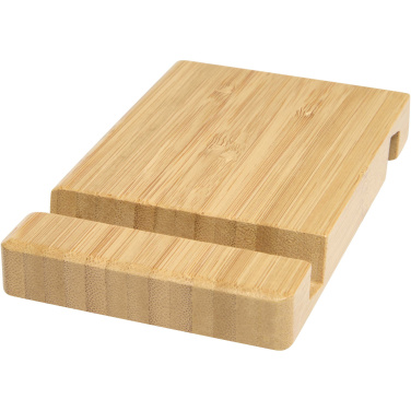 Logotrade promotional item image of: Bubup bamboo 2-angled tablet and phone stand