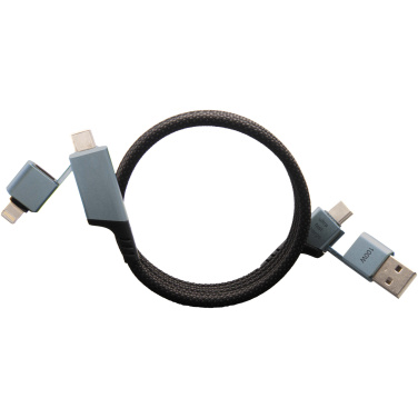 Logo trade promotional giveaway photo of: SCX.design C52 100W 4-in-1 rPET magnetic ultra fast charging cable 