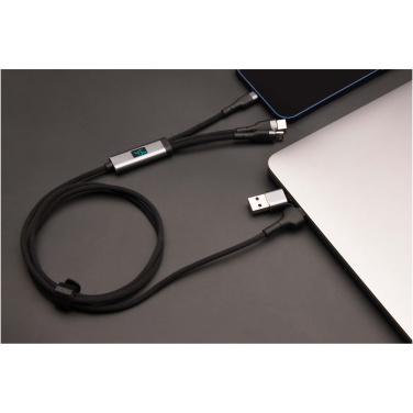 Logo trade promotional merchandise picture of: SCX.design C53 100W 5-in-1 rPET ultra fast charging cable
