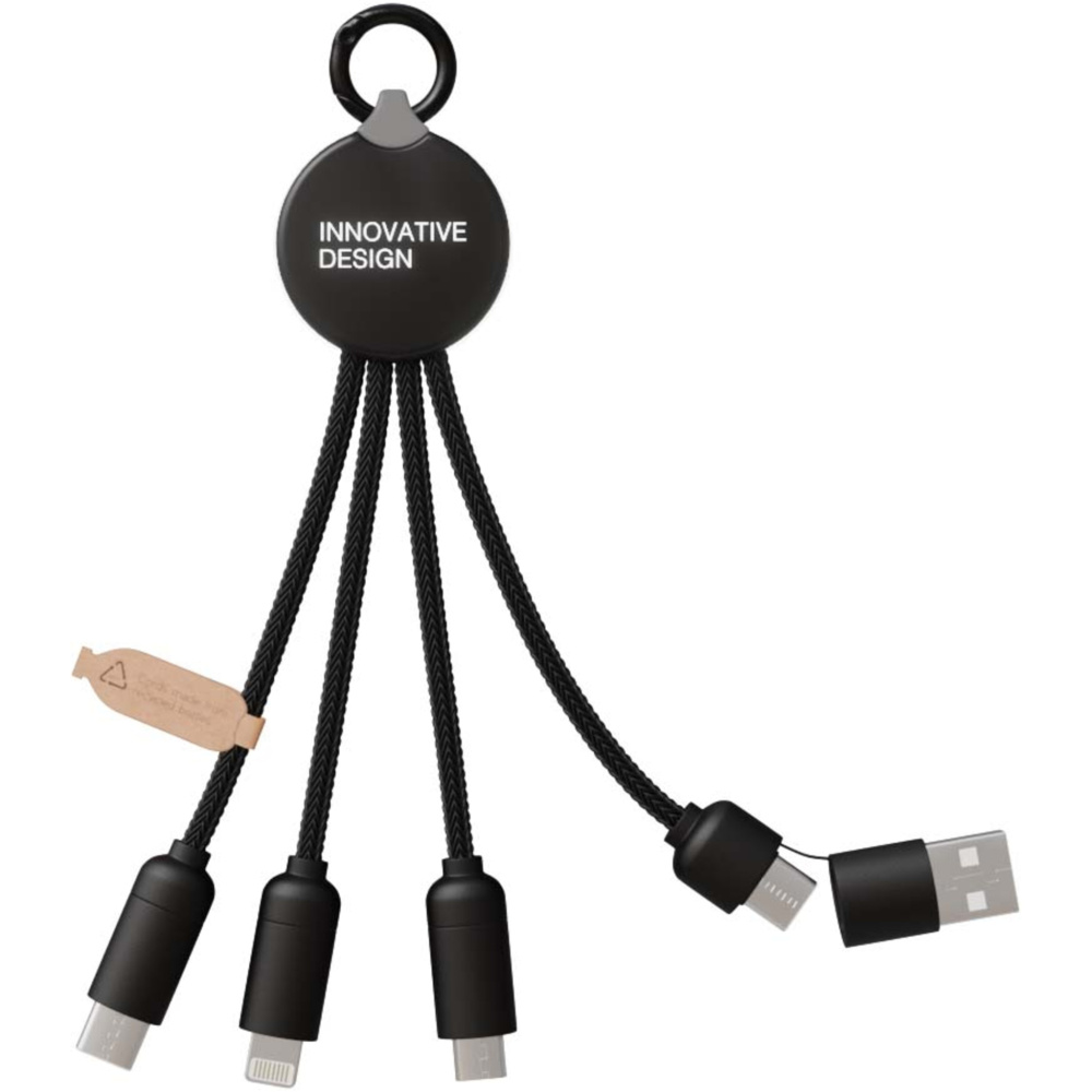 Logo trade advertising product photo of: SCX.design C14 15W 5-in-1 charging cable