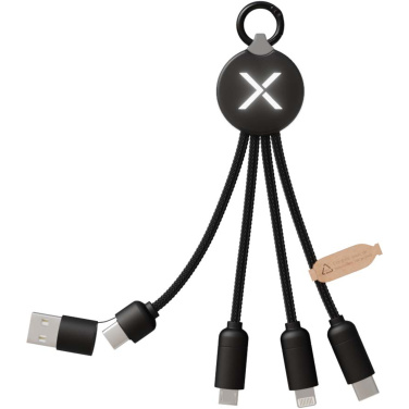 Logo trade promotional merchandise image of: SCX.design C14 15W 5-in-1 charging cable