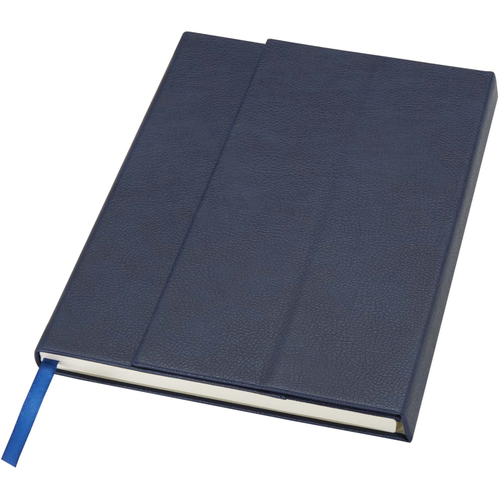 Logo trade promotional giveaways picture of: Alejandra A5 recycled plastic hard cover notebook