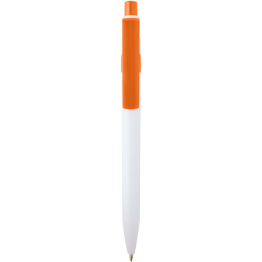 Logo trade business gifts image of: Unica recycled plastic ballpoint pen (blue ink)