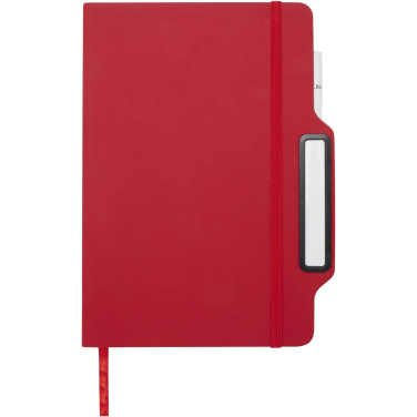 Logotrade promotional giveaway picture of: Nexus A5 hard cover notebook with pen and pencil combo (black ink)