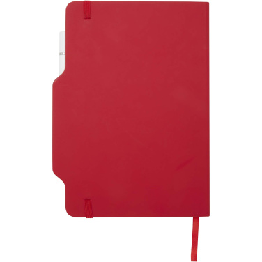 Logo trade promotional merchandise picture of: Nexus A5 hard cover notebook with pen and pencil combo (black ink)