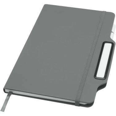 Logo trade promotional items picture of: Nexus A5 hard cover notebook with pen and pencil combo (black ink)