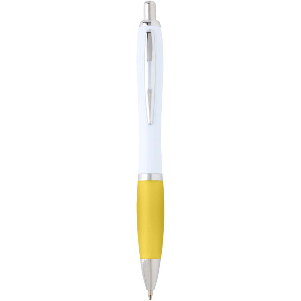 Logotrade promotional giveaway image of: Nash recycled plastic ballpoint pen (blue ink)