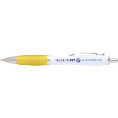 Logo trade advertising products picture of: Nash recycled plastic ballpoint pen (blue ink)