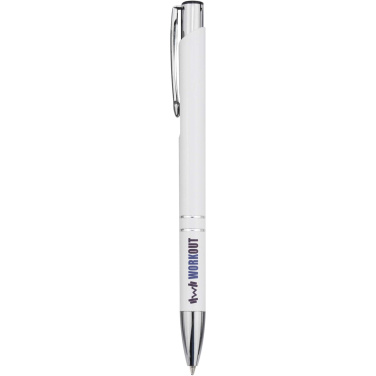 Logo trade promotional items picture of: Moneta recycled aluminium ballpoint pen (blue ink)
