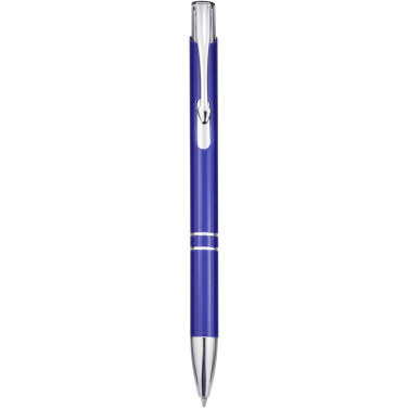 Logo trade business gift photo of: Moneta recycled aluminium ballpoint pen (blue ink)