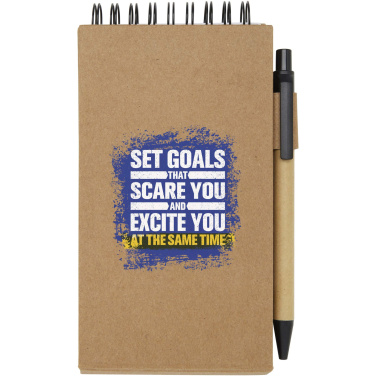 Logo trade promotional gift photo of: Flipper sticky notepad with ballpoint pen (black ink)