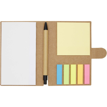 Logo trade promotional merchandise image of: Swift sticky notes booklet with ballpoint pen (black ink)