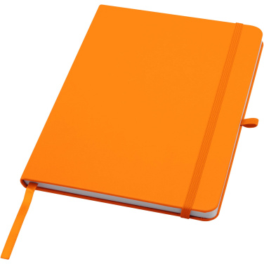 Logo trade advertising products image of: Teak A5 recycled hard cover notebook with lined pages