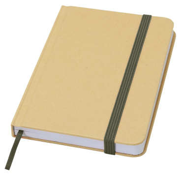 Logo trade promotional product photo of: Reed A6 recycled hard cover notebook with plain pages