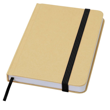 Logotrade promotional gift image of: Reed A6 recycled hard cover notebook with plain pages